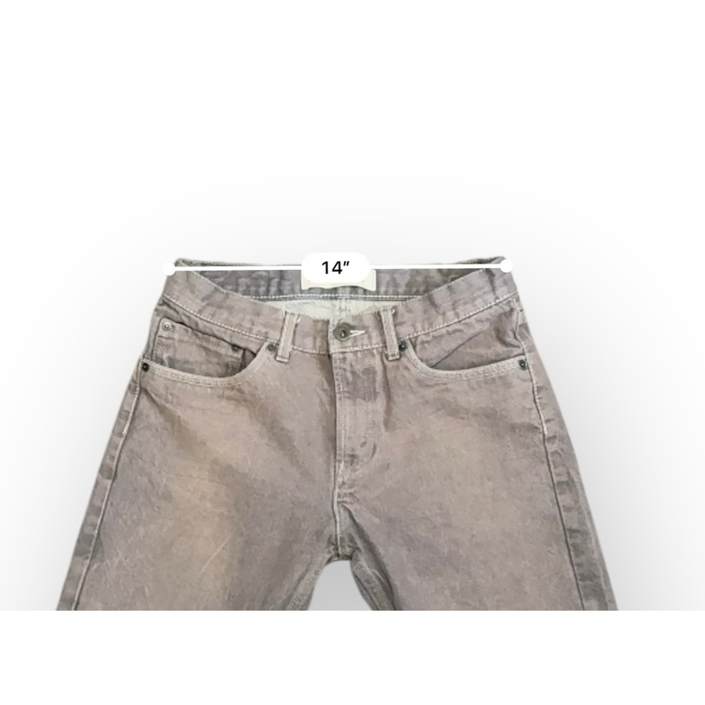 Levi’s 505 Boys Straight Leg Jeans Gray Slight Mauve Tint Sz 18Reg 29x29 - Picture 2 of 9